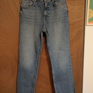Zara Women's Straight Leg Blue Jeans